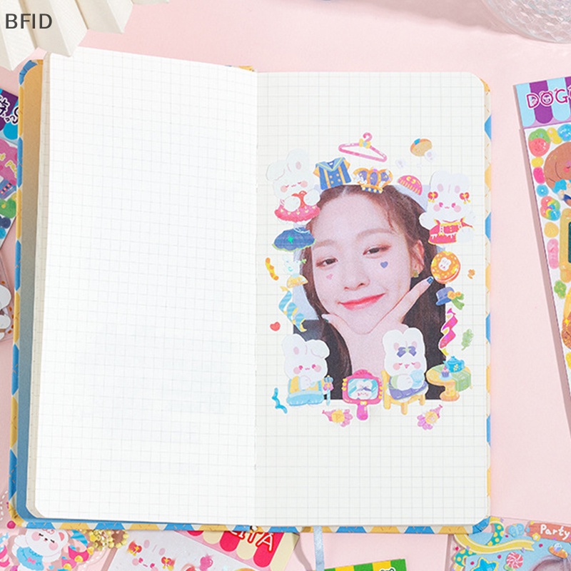 [BFID] Kawaii Laser Goo Card Sticker DIY Scrapbook Stiker Dekorasi Foto Untuk Jurnal Diary Album Card Making DIY Arts [ID]