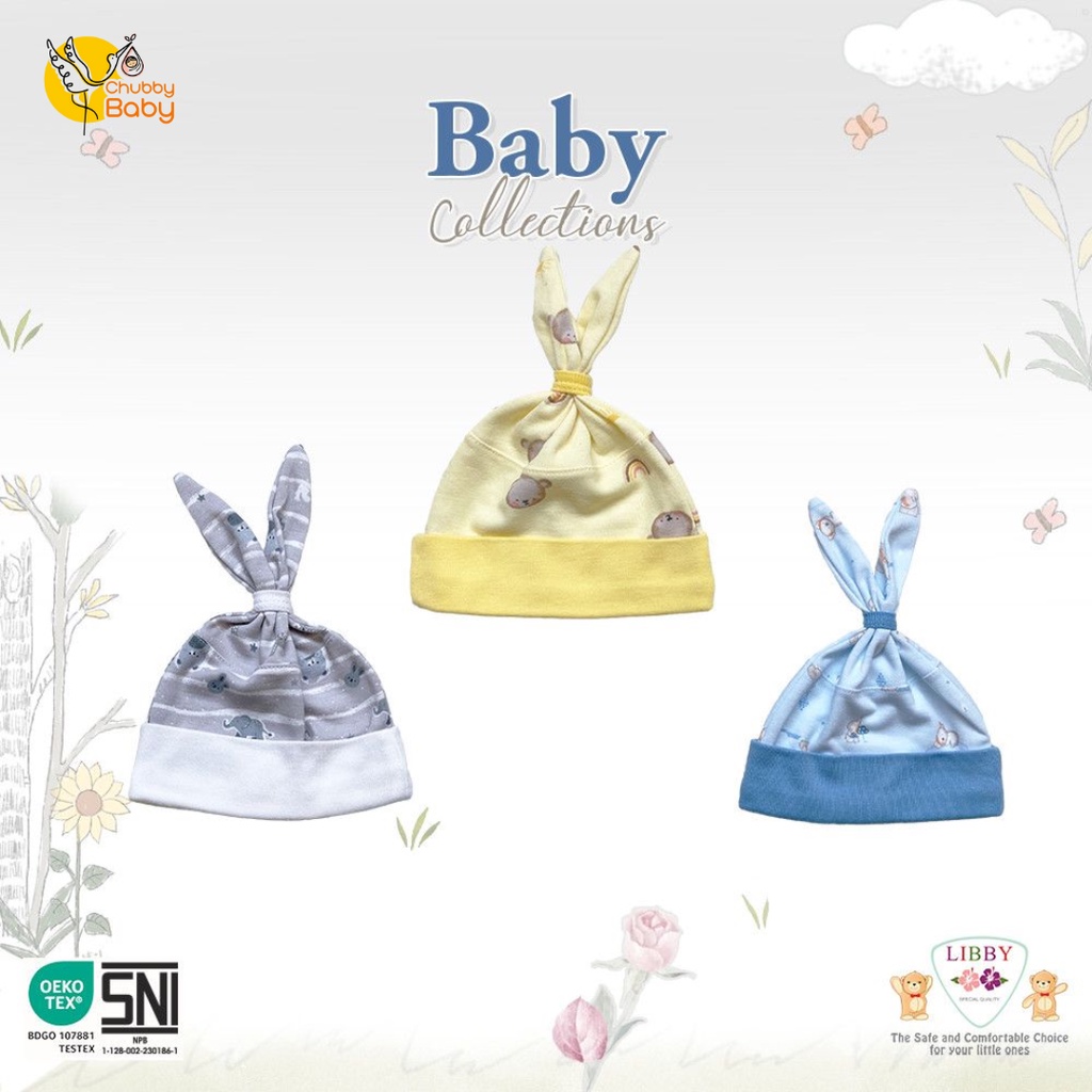 Libby - Baby Zoo | Topi Bayi Kelinci 3pcs