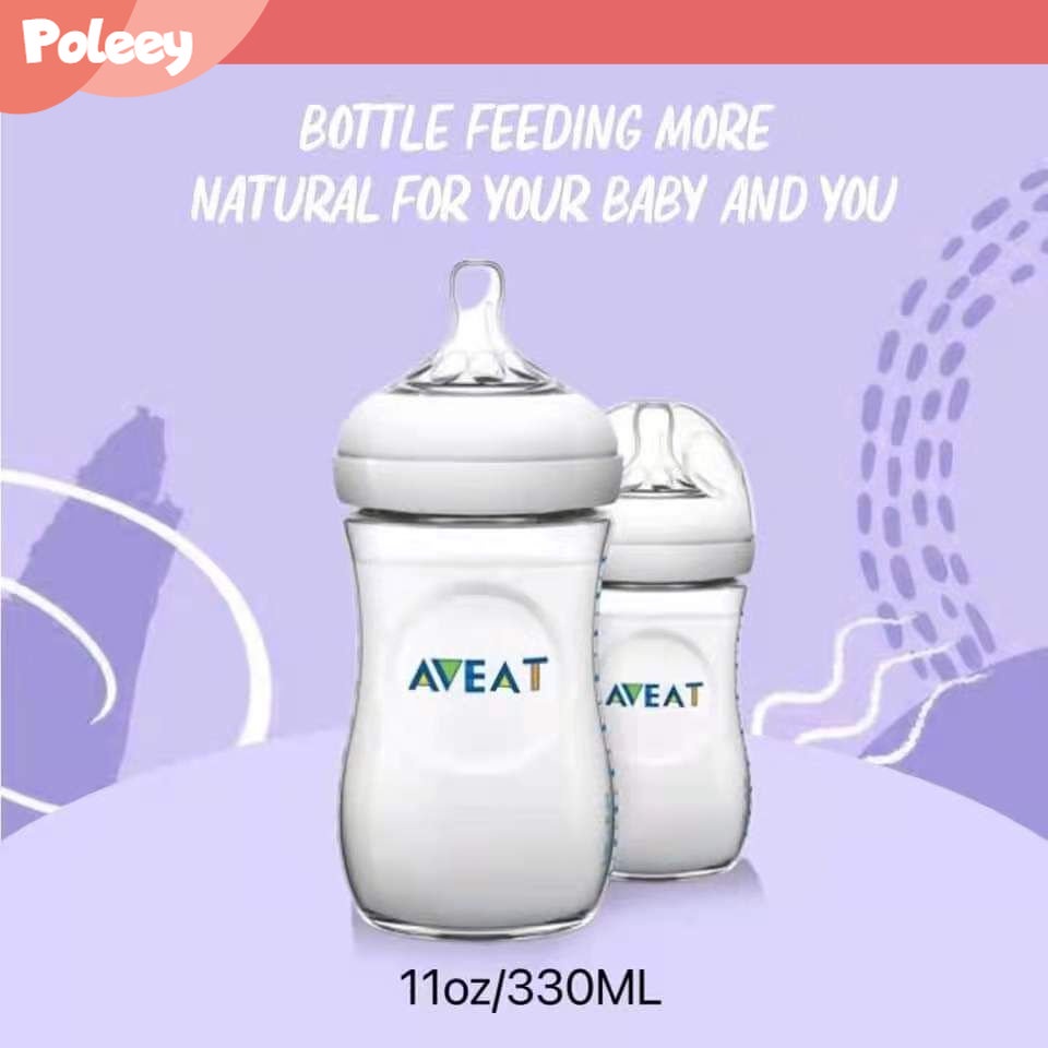 Baby AVENT Natural Milk Bottle Botol Makan Bayi Baru Lahir Silicone Nipple BPA FreeNatural Milk Bottle Cap Botol