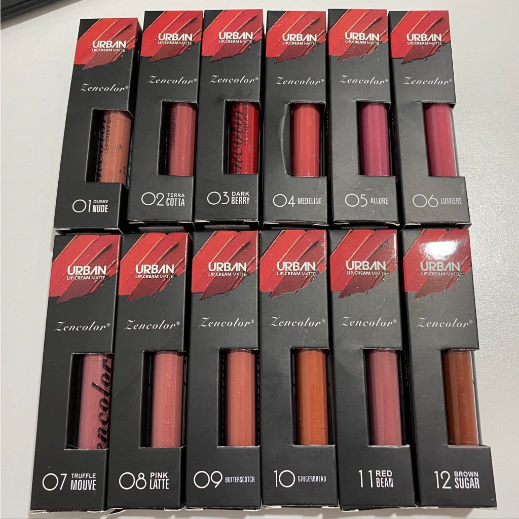 ZENCOLOR URBAN MATTE LIPCREAM LIPSTICK WITH VITAMIN C LIPSTIK YANG MAMPU MEMBUAT BIBIR CANTIK ALAMI TIDAK KERING