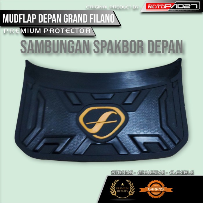 Sambungan Spakbor Depan Grand Filano bahan Rubber Motopad27