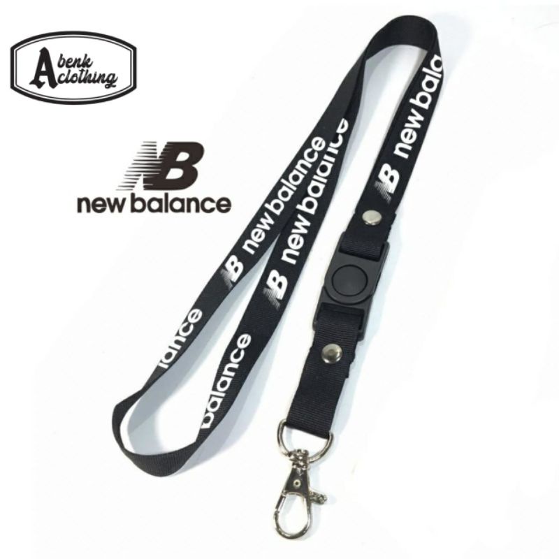 

TALI LANYARD NEW BALANCE GANTUNGAN KUNCI/GANTUNGAN ID CARD/GANTUNGAN HP/GANTUNGAN FLASHDISK hitam