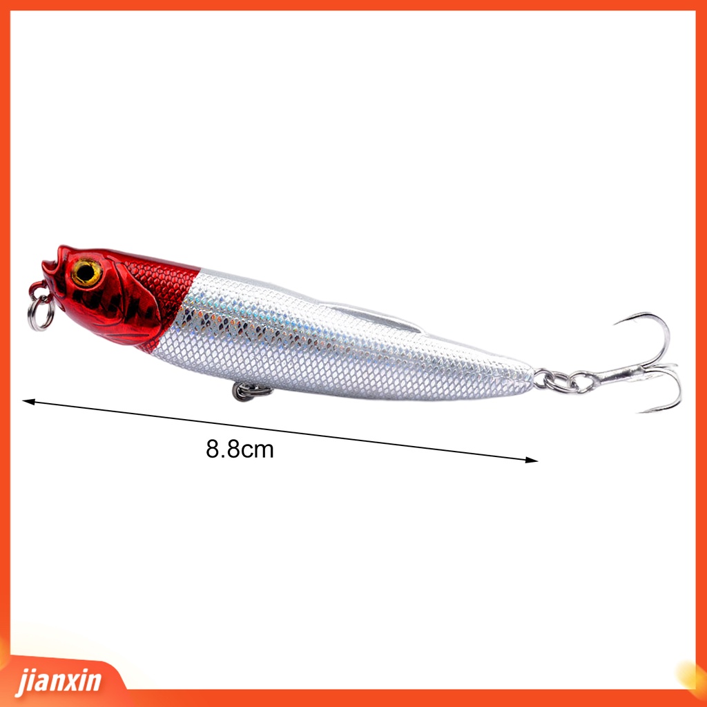(In Stock) 8.8cm /9g Umpan Pancing Penembus Kuat Menggoda Tajam Top Water Floating Popper Hardbait Untuk Pemancing