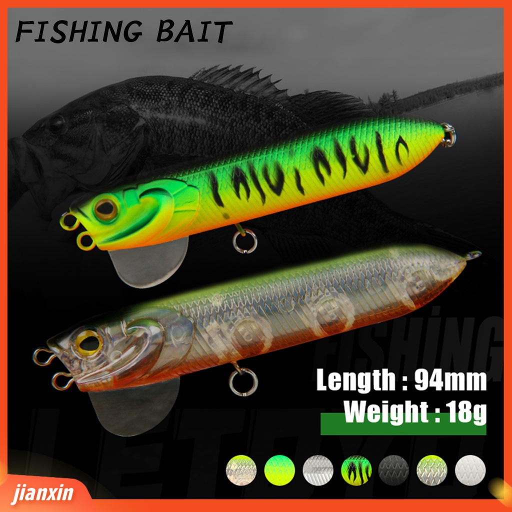 (In Stock) 9.4cm /18g 3D Mata Besar Plat Tengah Umpan Pancing Plastik Mata Pantul Merampingkan Tubuh Tackle Lure Untuk Outdoor