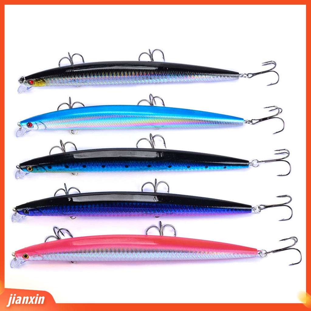 (In Stock) 18cm /24g Umpan Keras Bahan Plastik Umpan Pancing Crankbait Untuk Angling