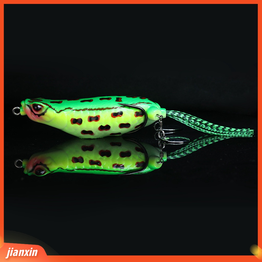 (In Stock) 9cm /25g Silikon Umpan Kodok Besar Warna-Warni Irisan Ganda Payet Lembut Buatan Umpan Katak Memancing Aksesori