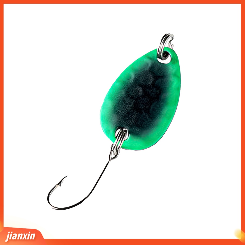 (In Stock) 2g 4cm Umpan Pancing Bahan Metal Sequin Menarik Umpan Kait Tunggal Air Tawar Untuk Trout