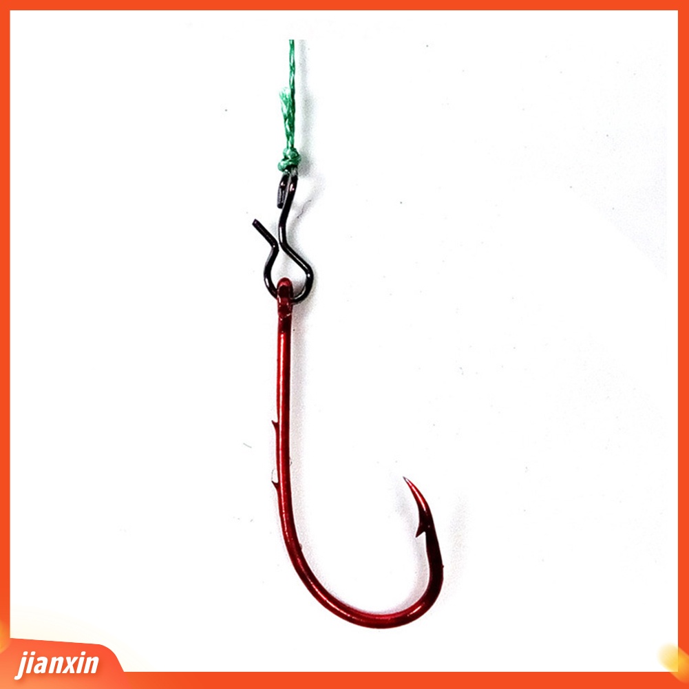 (In Stock) 50Pcs Pin Umpan Lalat Konektor Link Ring Fish Gear Hook Lure Aksesoris Luar Ruangan
