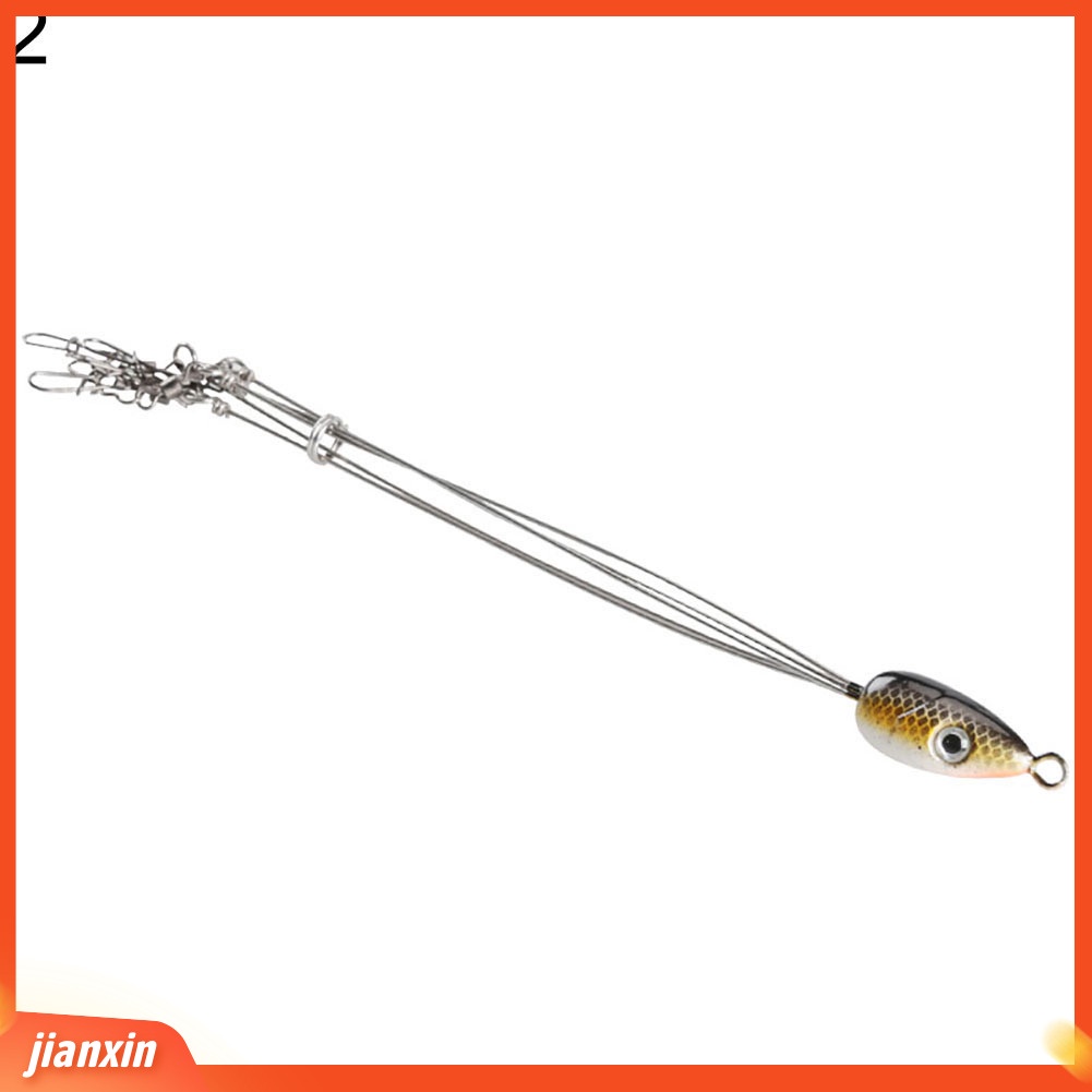 (In Stock) 5lengan Alabama Rig Fishing Lure Dengan Konektor Putar Umpan Buatan Palsu