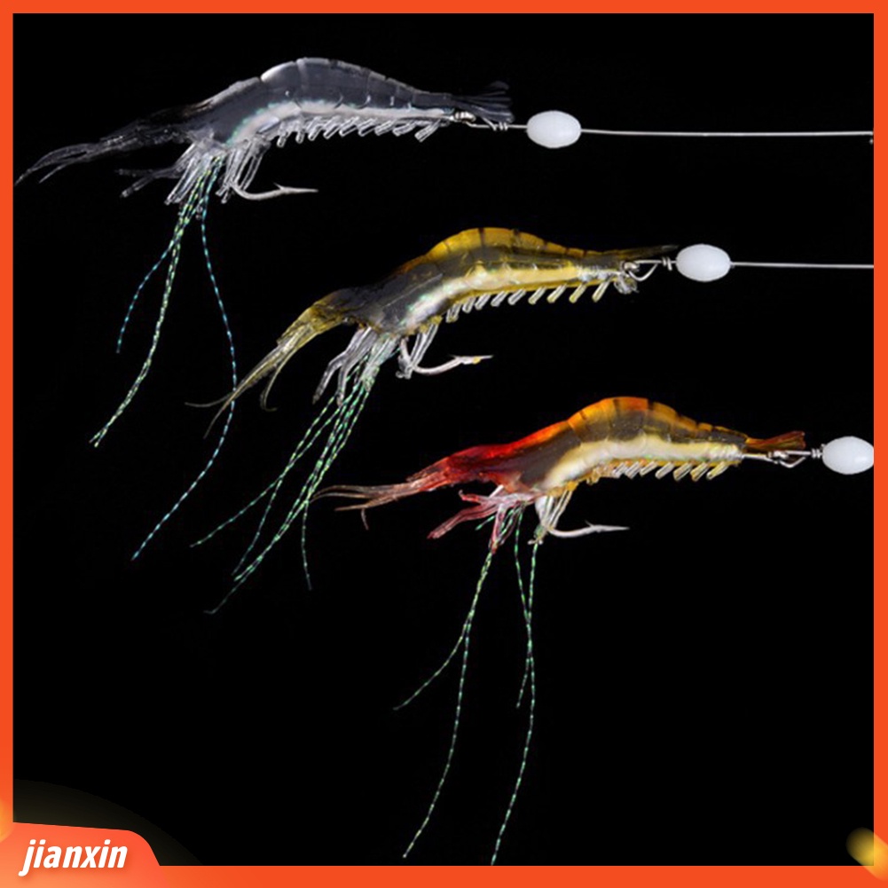 (In Stock) 3Pcs 9cm 6g Memancing Buatan Manusia Hidup Lure Wobbler Udang Berbentuk Umpan Renang