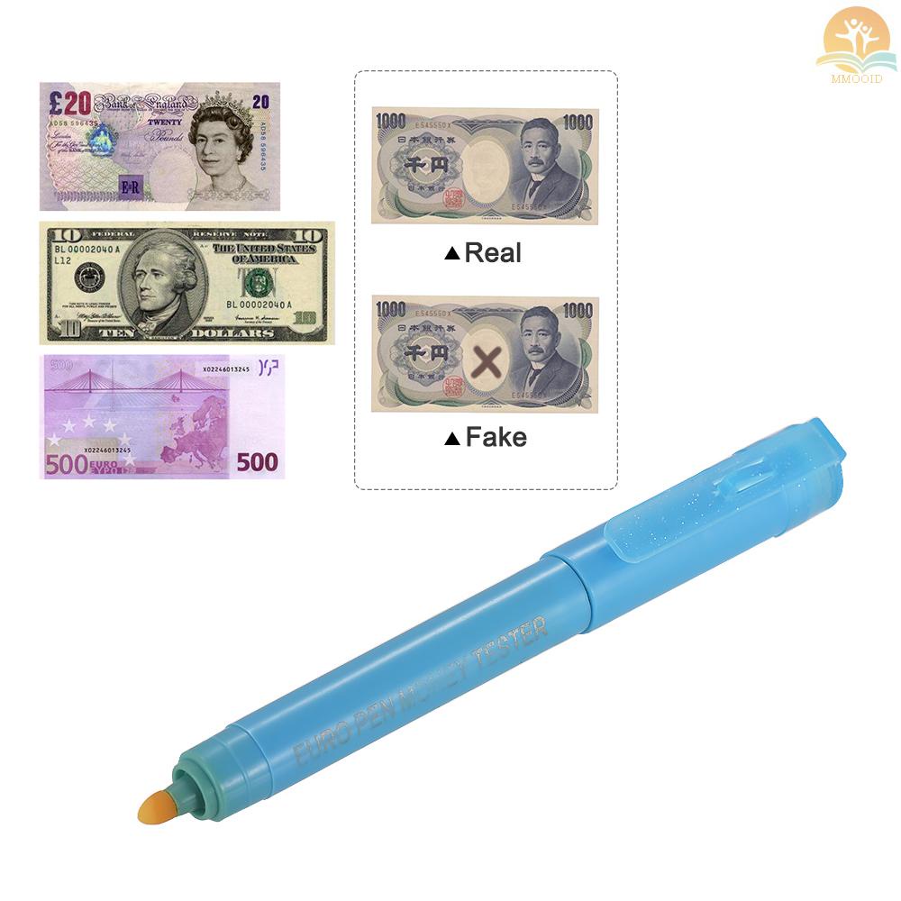 In Stock Multi-Fungsi UV Light Money Counterfeit Detector Pen Uang Kertas Mini Tester Pen Currency Cash Checker Money Penanda Dolar Palsu Untuk Dolar Amerika Euro Pon Yen Won Korea