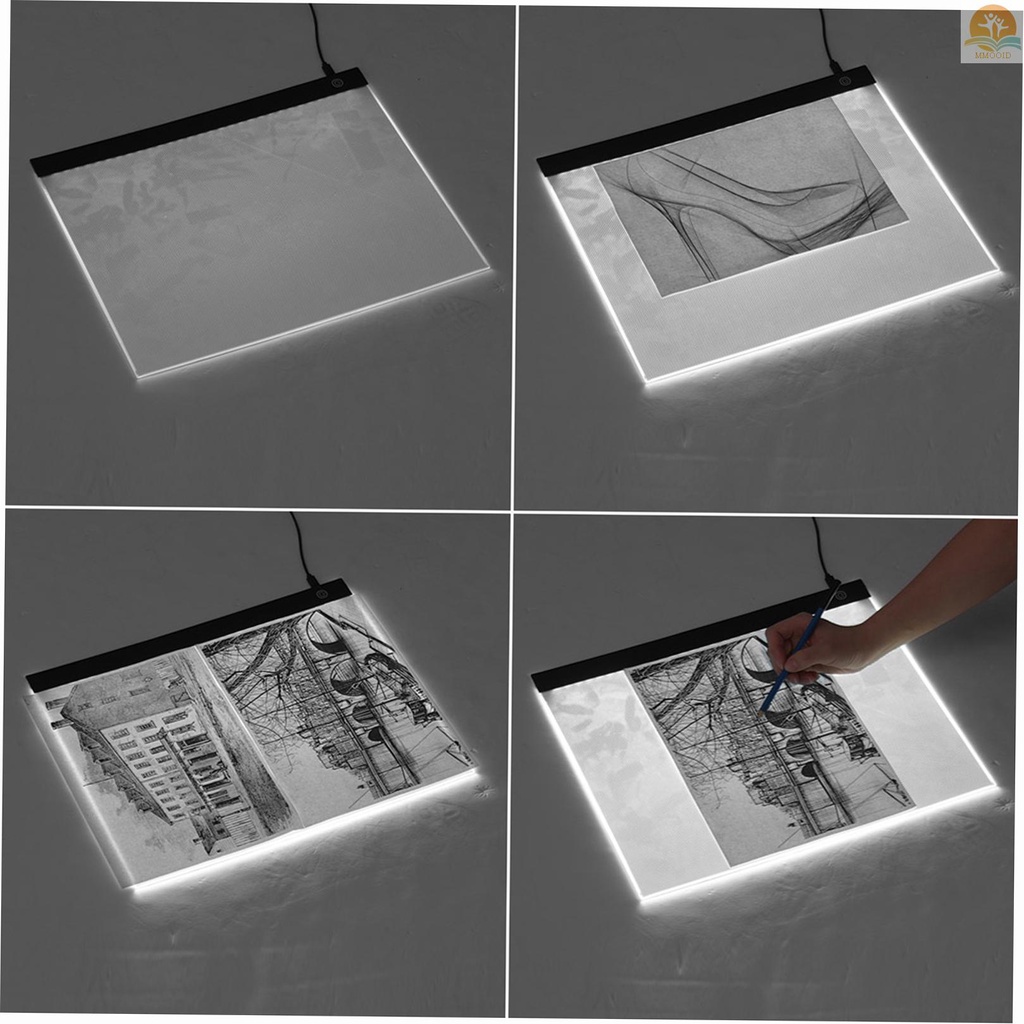 In Stock LED A3 Light Panel Graphic  Light Pad Digital  Copyboard with 3-level Dimmable Brightness for Tracing Drawing Copying Viewing Diamond Jewel Paint Supplies