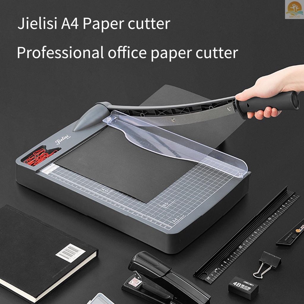 In Stock JIELISI Mini Paper Trimmer Guillotine Cutter A4 Panjang Potong Desktop Mesin Pemotong Kertas Dengan Keamanan Kepala Pemotong Untuk Kerajinan Kertas Foto Kartu Scrapbooking Kantor Rumah Su