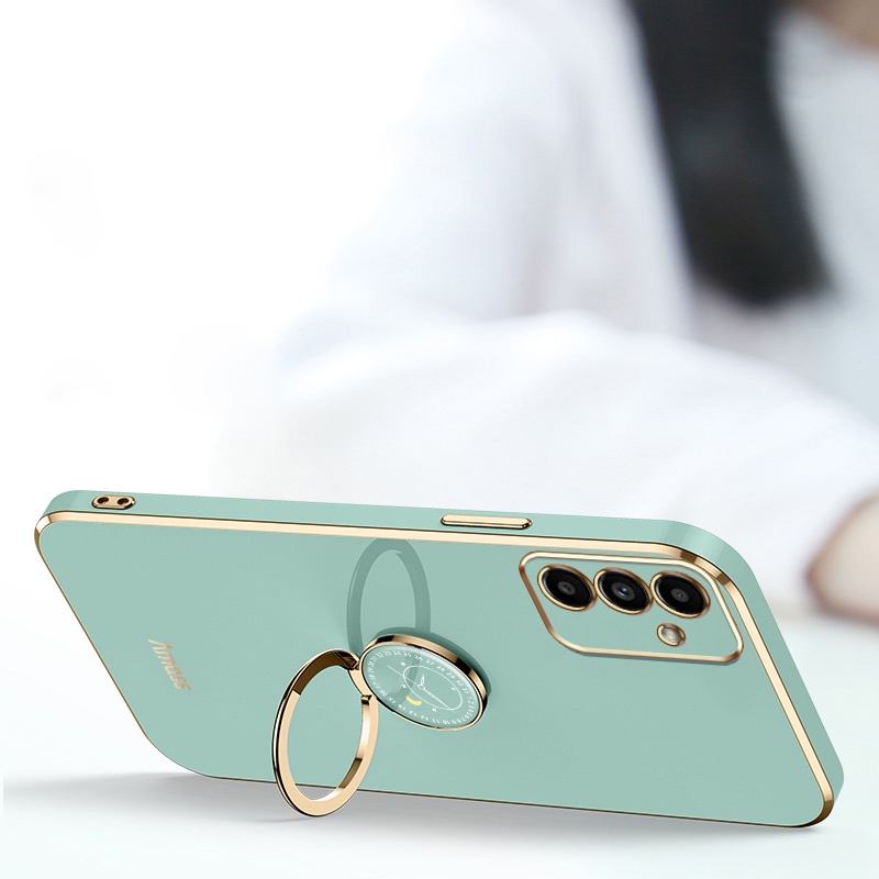 Gloden tree Phone Case Untuk Samsung Galaxy A14 A13 A24 4G 5G A04S A34 A54 5G M23 F23 M52 M14 5G Original Casing Dengan Watch Standand Lanyard