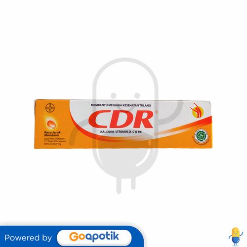 Cdr Rasa Jeruk Mandarin Tube 15 Tablet