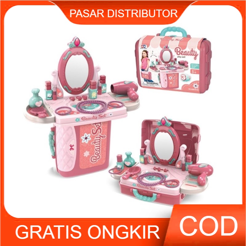 Mainan Anak 3IN1 BEAUTY SET Mainan Makeup Mainan Dokter Mainan Salon