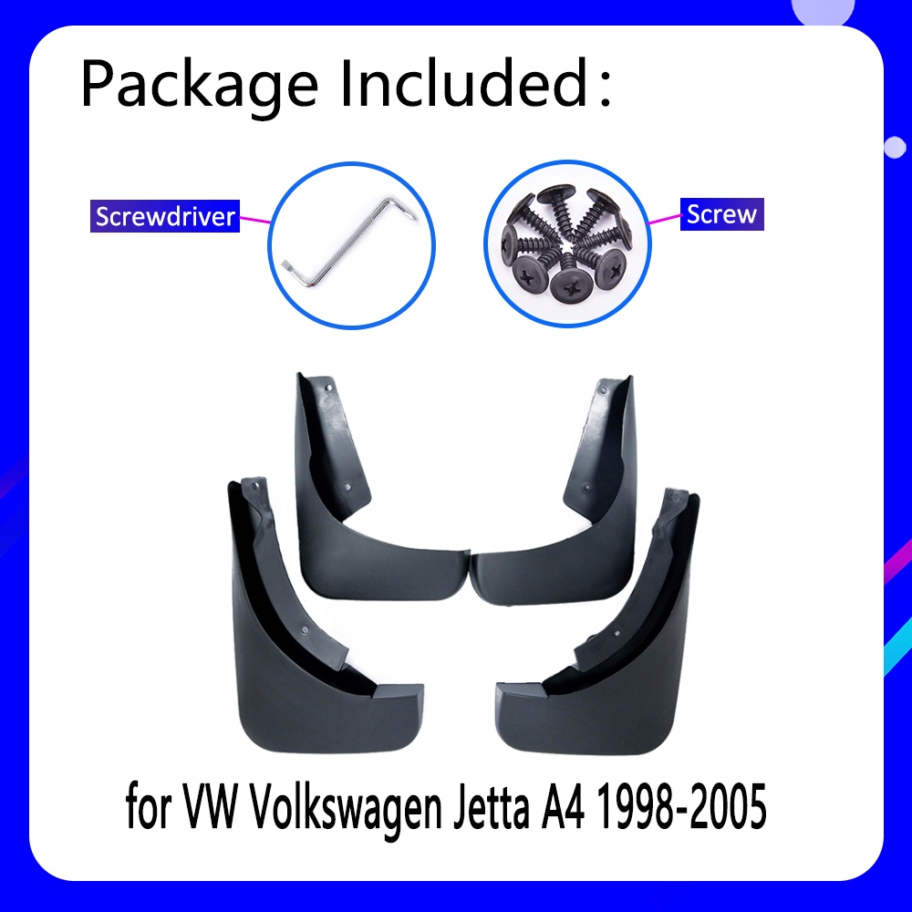 Mudguards Untuk VW Volkswagen Jetta 1998~2005 A4 MK4 1J 1999 2002 2003 2004 Aksesoris Mobil Mudflap Fender Onderdil Pengganti Otomatis