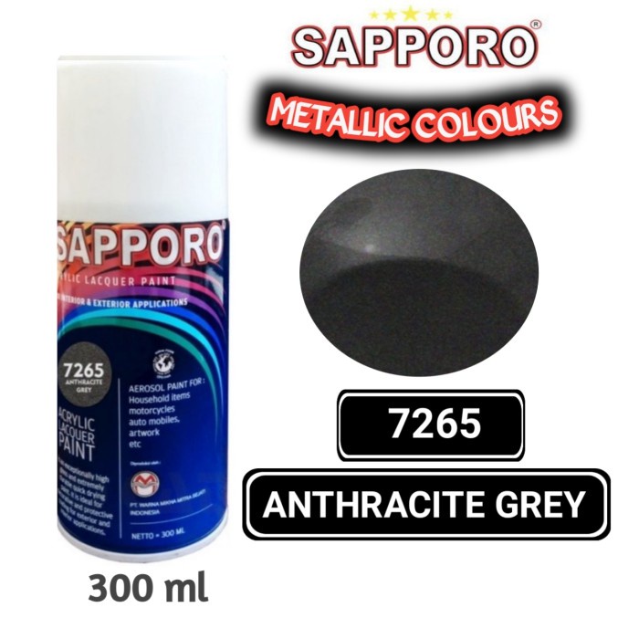 

7265 ANTHRACITE GREY SAPPORO STANDAR 300ml Cat Semprot Pylok Pilok