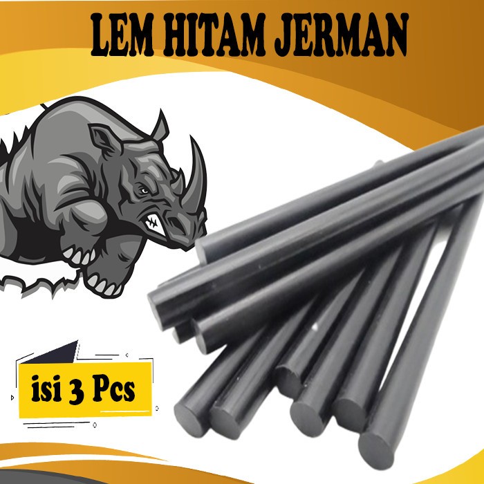 

Lem Hitam Jerman isi 3 /Scharzer Kleber - Lem Besi - Plastik / KUAT ORIGINAL PSM