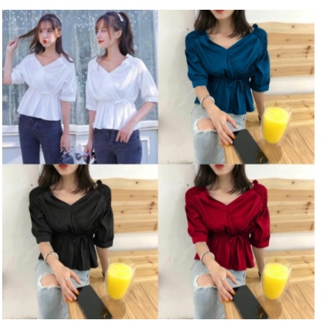 Baju Blouse Wanita / Blouse / Baju Wanita Model Terbaru 2023 Kekinian Viral / Atasan Wanita Korea / 