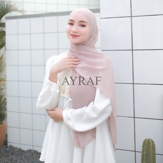 jilbab pashmina ceruty baby doll/pasmina ceruty baby doll/pashmina ceruty bebydoll warna nude