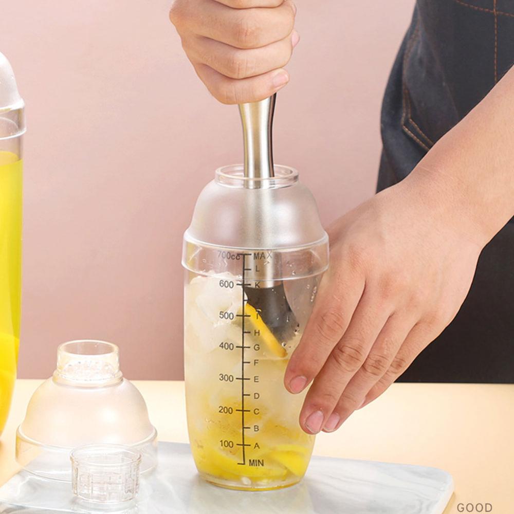 C5goon 350ml /500ml /700ml/1000ml Plastik Martini Cocktail Shaker Wine Pengaduk Minuman Shake Botol Barware Peralatan Rumah Bar L1W6