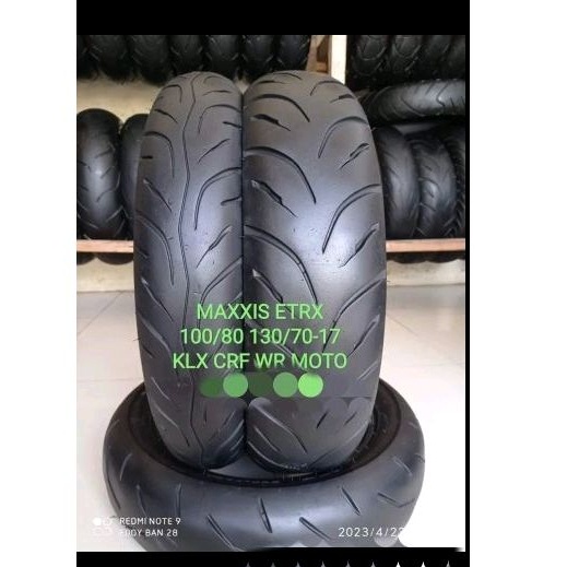 BAN SECOND SEPASANG MAXXIS UK 130/70 100/80 RING 17