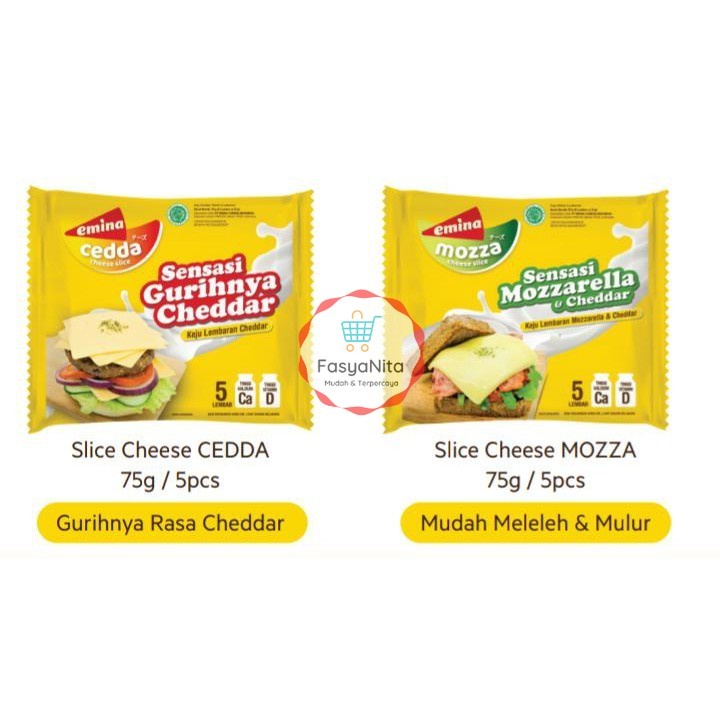 

Emina Slice Cheese / Keju Slice Emina / Coklat