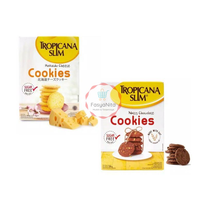 

TROPICANA SLIM COOKIES HOKKAIDO CHEESE & NUTTY CHOCOLATE COOKIES