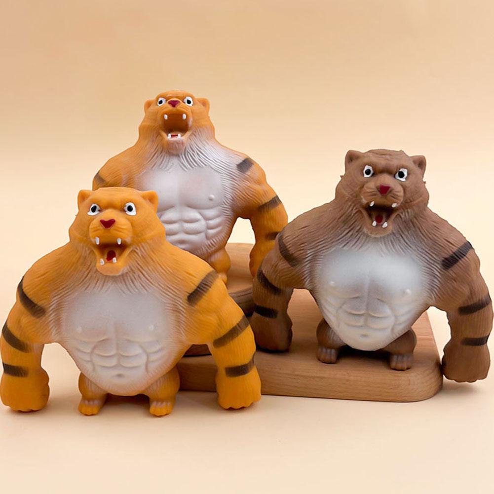 Anak Mengurangi Stress Mainan Simulasi Hewan Stress Relief Boneka Cubit Lemak Tiger Mainan Tiger Toys N0U7