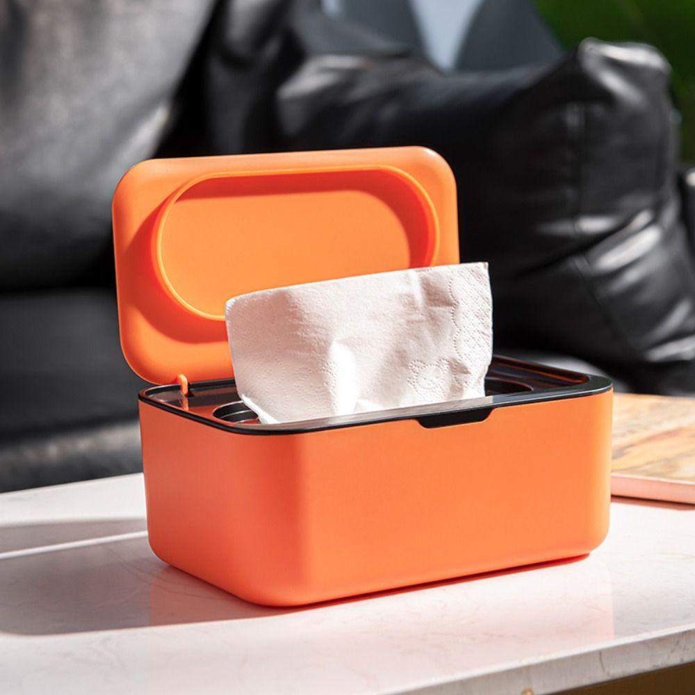 Dispenser Tisu Anti Debu Sealed, Dispenser Tisu Anti Debu Sealed, Elegan Dengan Tutup Plastik Kapasitas Besar Tempat Serbet Mobil Kantor