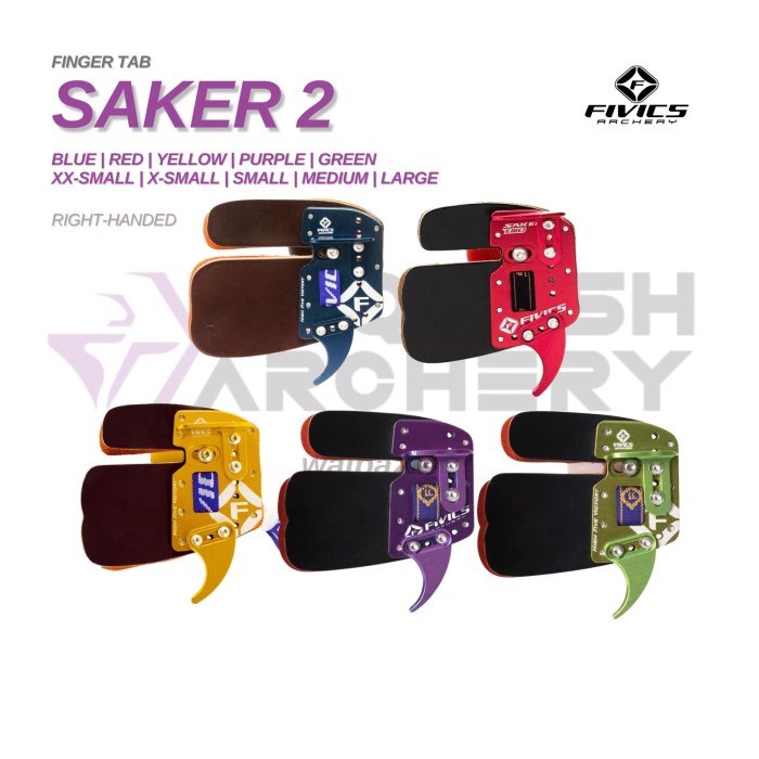 FIVICS SAKER II CORDOVAN FINGER TAB Leather Recurve