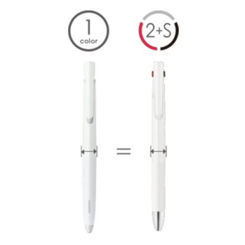 

Zebra bLen 2+S by Nendo Multi Pen 2 Color + Mechanical Pencil 2S 0.5mm - Pink