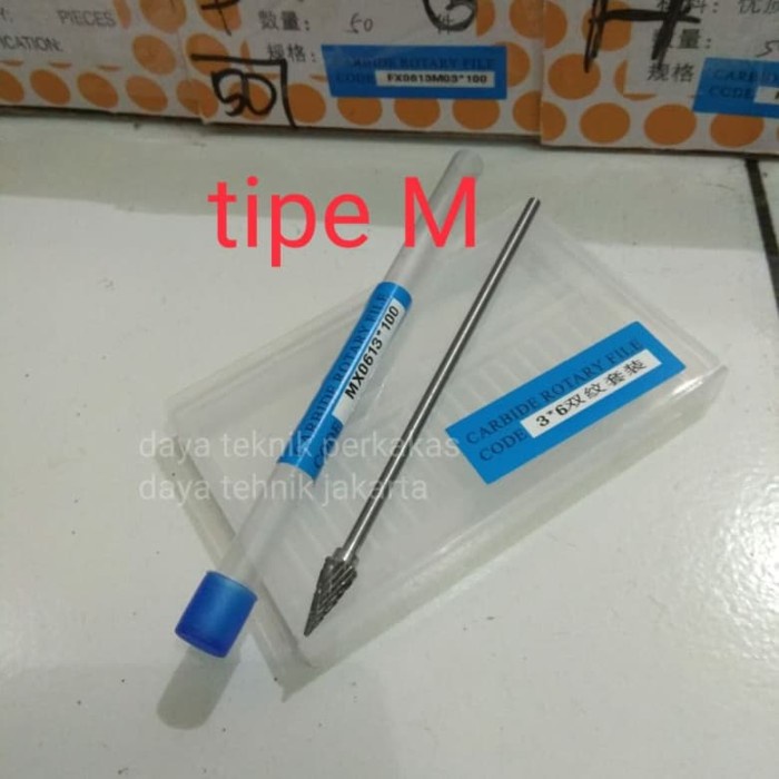mata tuner long 3 x 6 tipe M - bor cuner panjang - mata porting motor tuner porting dtp