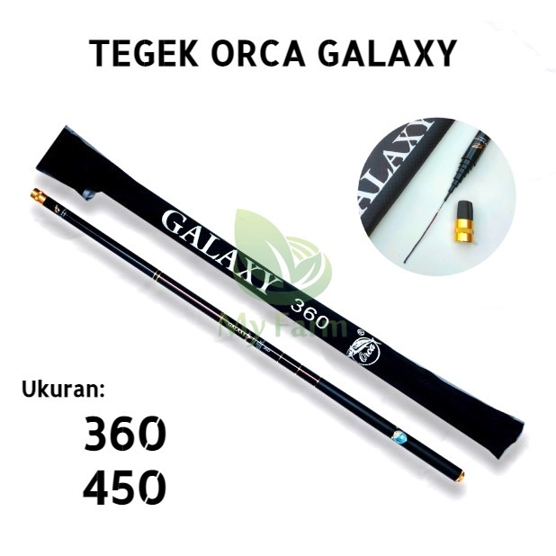 Joran Tegek Orca Galaxy 360 450 540 High Performance Carbon Ruas Panjang Atau Tangkai Tongkat Pancing Galaxi Bahan Karbon Premium Kaku Ringan Dan Super Kuat Murah Berkualitas