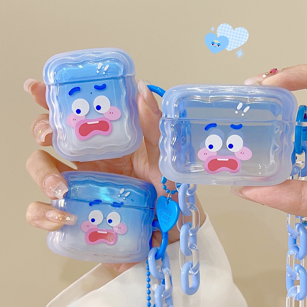 Lovely Couple Bluetooth Earphone Case Cocok Untuk Airpods1/2 Apple Pelindung Earphone Nirkabel Pro 3rd Generation