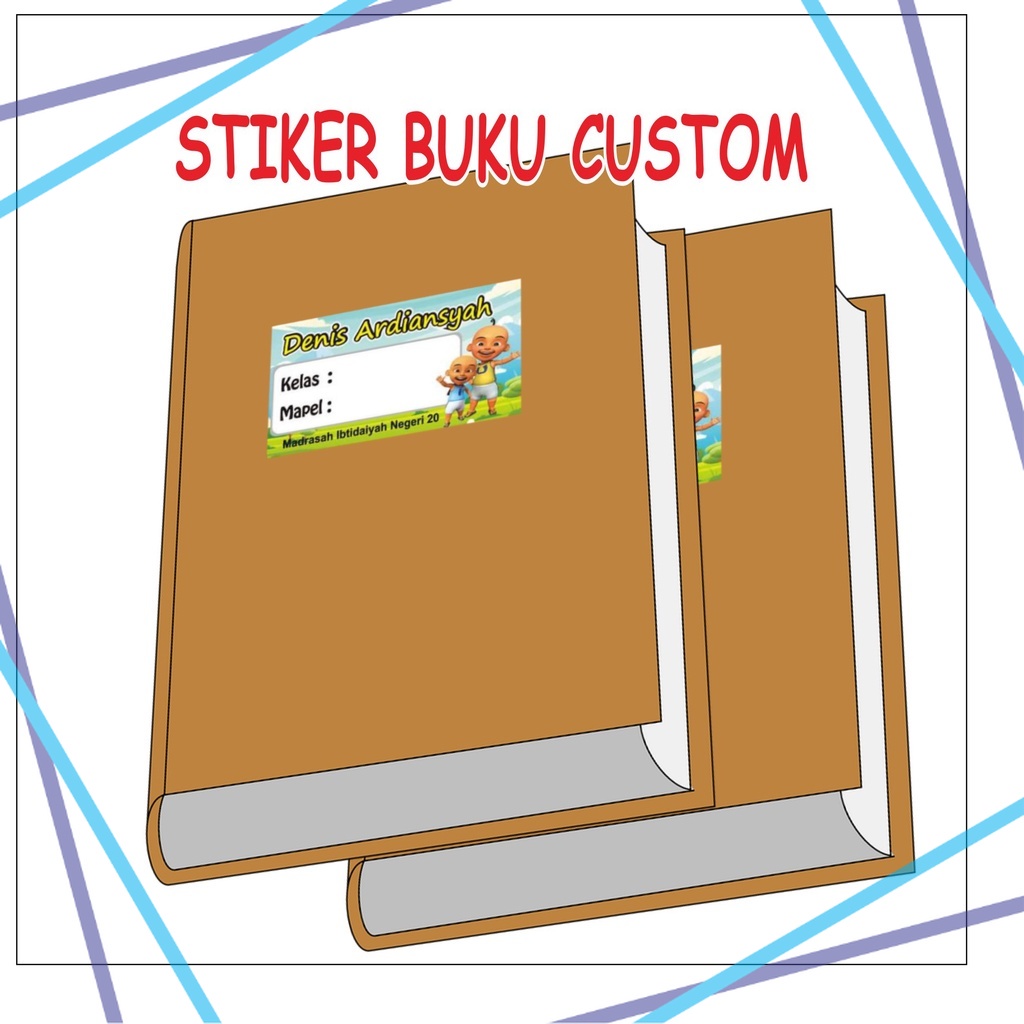 

Cetak Stiker Label Nama Tempel Buku Pelajaran Sekolah isi 20 & 40 pcs (4x7cm) Label_jaya