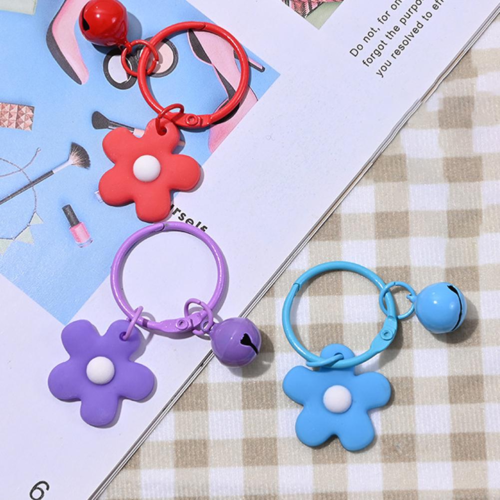 Kreatif Mini Bunga Gantungan Kunci INS Gaya Tas Liontin 6*3cm Lucu Dekorasi Dekor Liontin Handbag U1N7