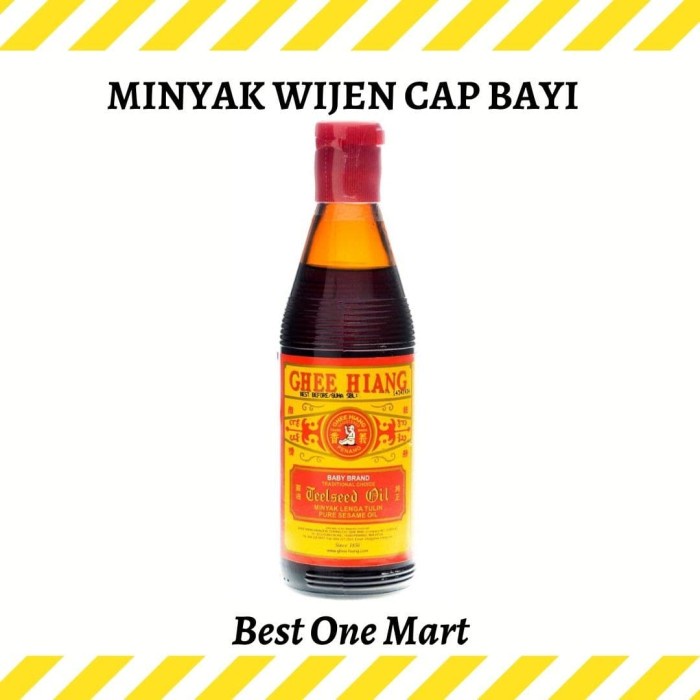 

[CJ] Minyak Wijen Sesame Oil Cap Baby Ghee Hiang 330 ml