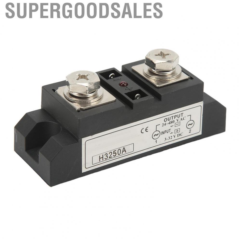 Supergoodsales Solid State Relay DC To AC  SSR Strong Overcurrent Interference Resistant 250A Safe with  Indicator for Electric Heating