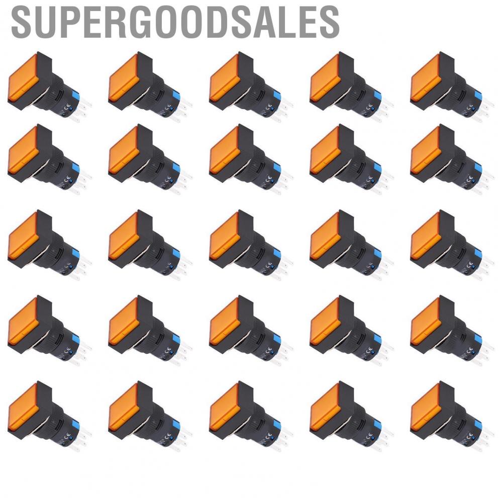 Supergoodsales Momentary Push Button Switch  Self Locking Long Life for Electricity