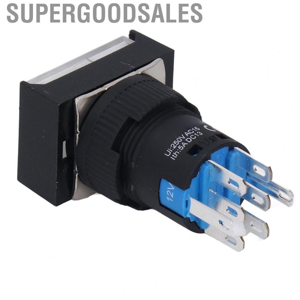 Supergoodsales Momentary Push Button Switch W/Washer For  Household Appliances AC DC 12V