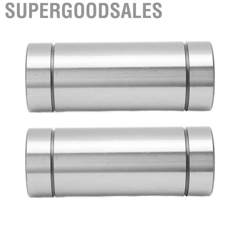 Supergoodsales Linear Bearings  Good Rotation Fast Running Speed 2Pcs Low Noise High Accuracy Steel Cylinder for CNC Machines