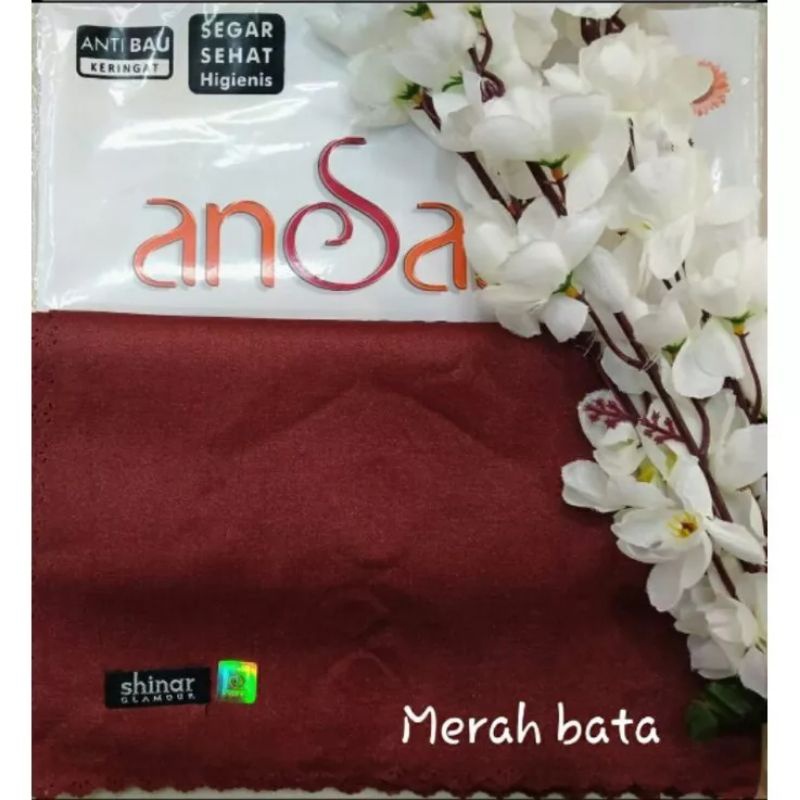 NUR SINAR SEGI EMPAT/BISA SERAGAM/SEGIEMPAT SINAR/SEGI EMPAT ansania/ hijab sinar warna merah bata