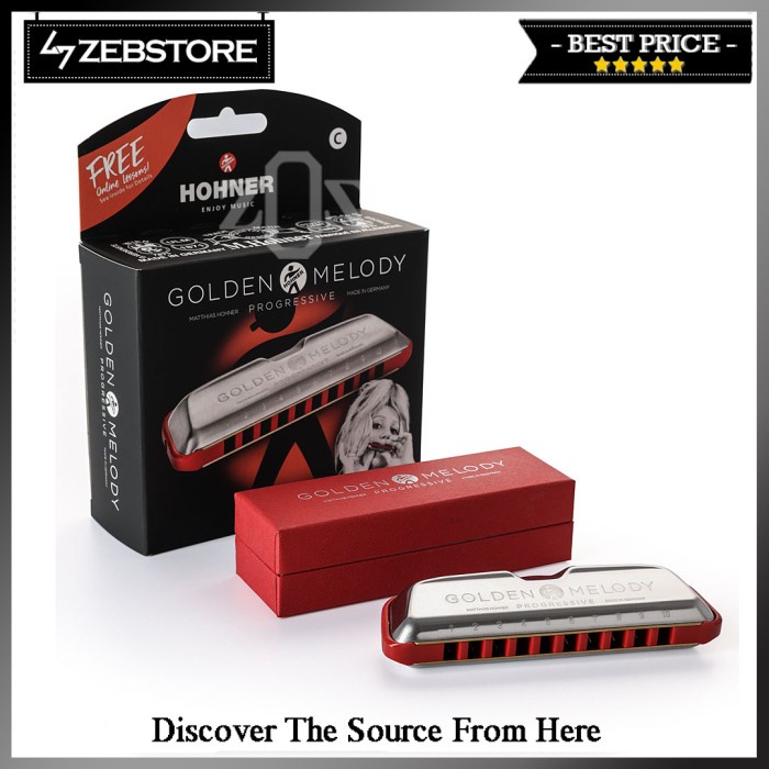 ✨READY✨ -Harmonika Diatonic Hohner Golden Melody - C
