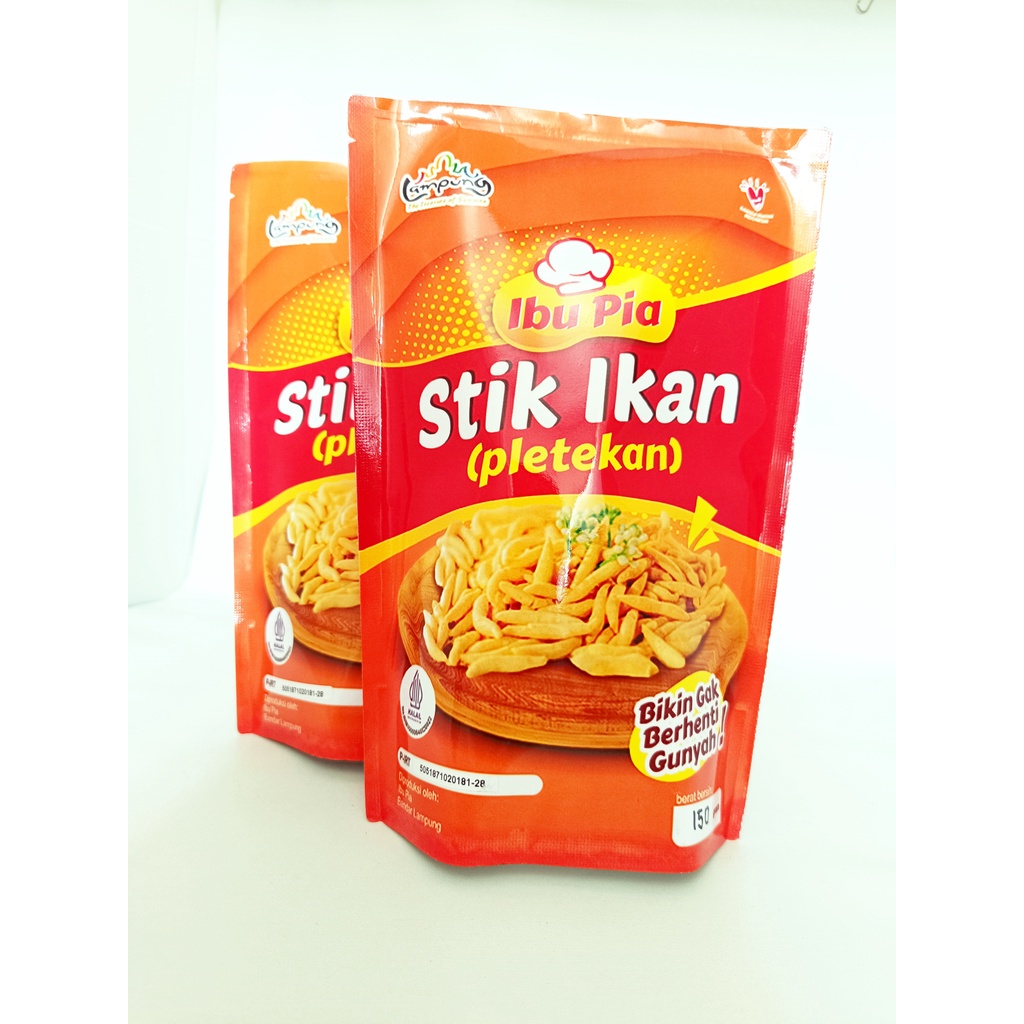 

Stik Ikan Peletekan Ibu Pia Asli Lampung