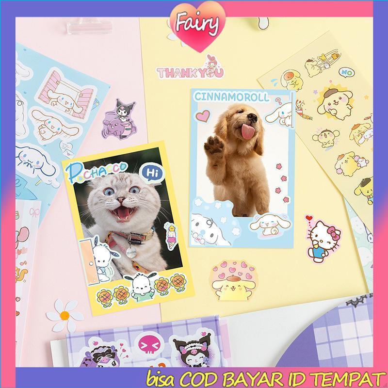 

Stiker Sanrio Dekorasi Notebook lucu Kartun DIY F