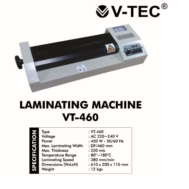 

V-TEC MESIN LAMINATING+HANDLE VT-460