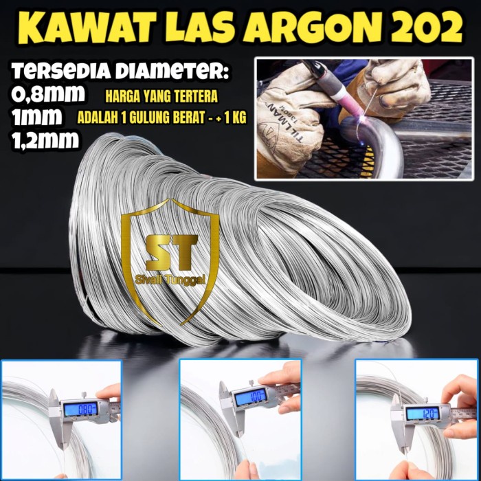 KAWAT LAS ARGON STAINLESS 202 SOFT