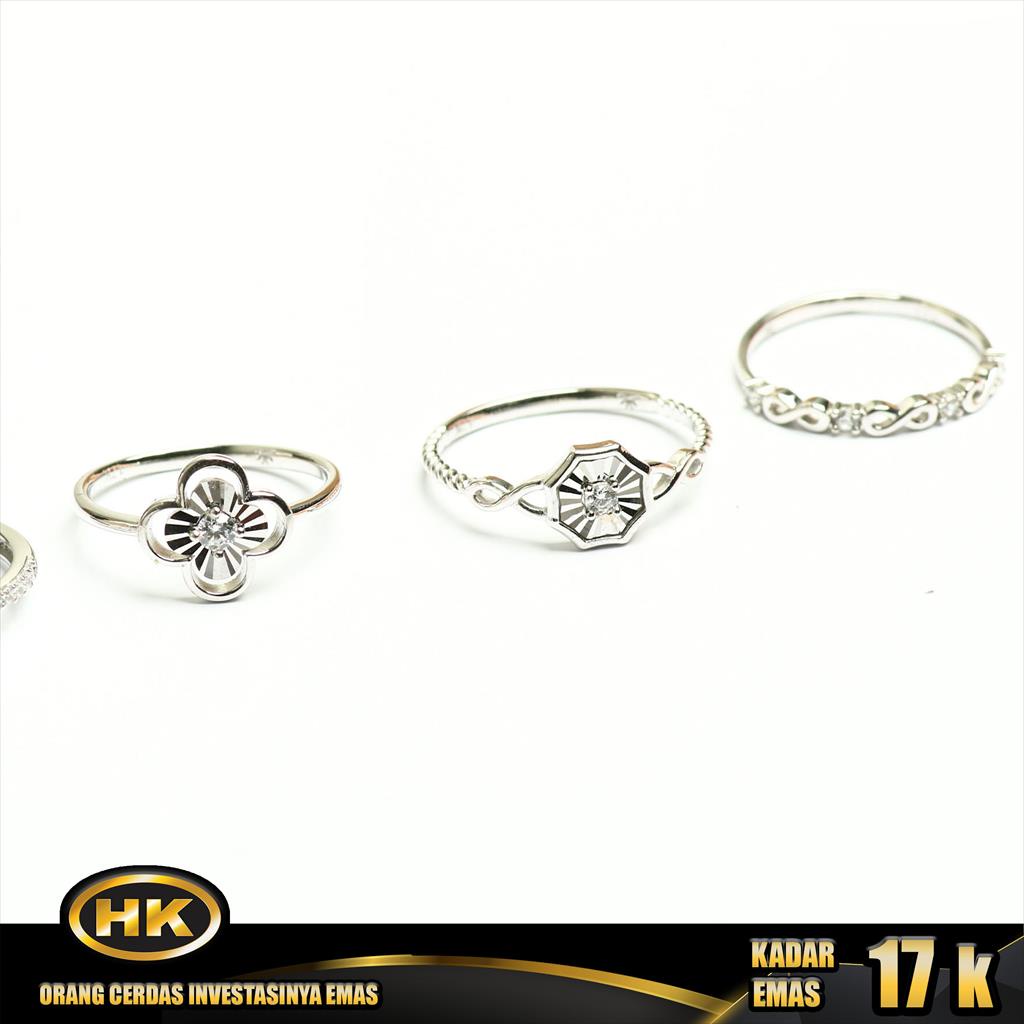 HK Mustika Gold - Cincin Emas 17K - Type 258
